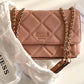 guess flap quilted shoulder bag