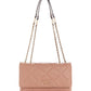 guess flap quilted shoulder bag