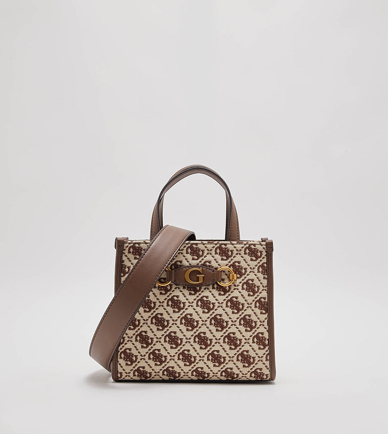 guess mini logo tote