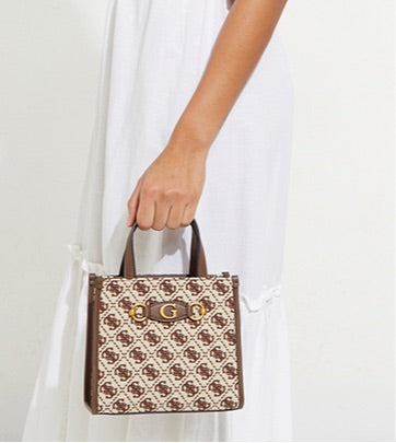 guess mini logo tote